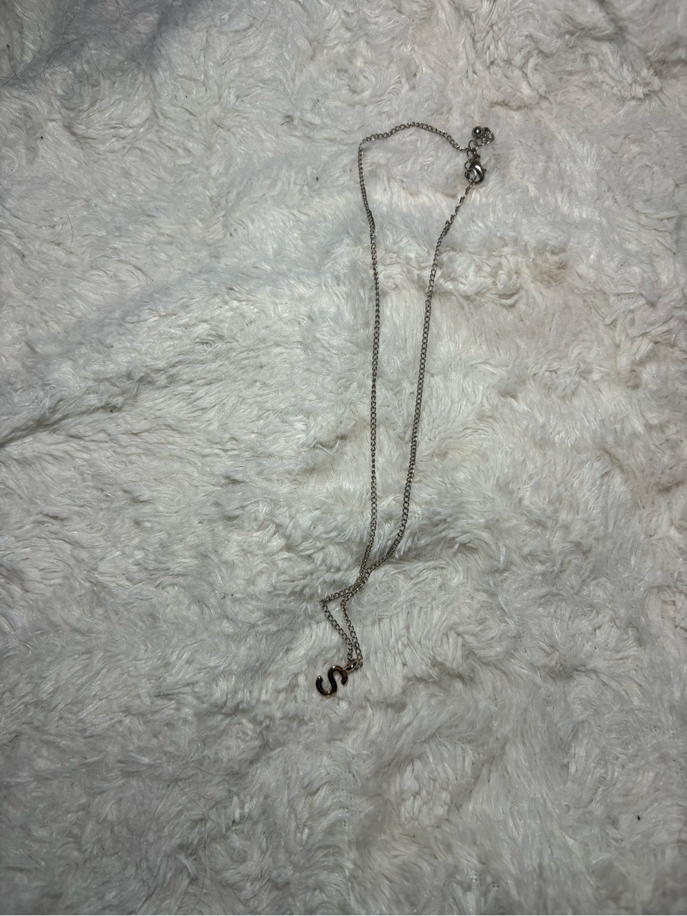 Delicate Silver Initial 'S' Necklace - Minimalist Women Jewelry